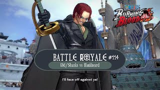 Battle Royale 114  Divine Departure  KidShanks vs Blackbeard  One Piece  Burning Blood [upl. by Neelik93]