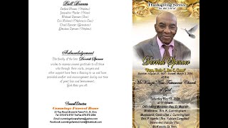 Funeral Service For the Late Derrick Spencer [upl. by Yrome]