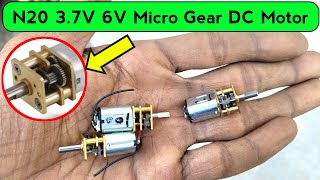 37V 6V Micro Gear Reduction DC Motor  Mini Gear motor power Full  ElectronicsVerma [upl. by Blus]