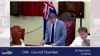 City of KalgoorlieBoulder Live Stream  Ordinary Council Meeting  22 April 2024 [upl. by Vaclav]