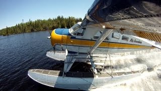 DHC2 floatplane takeoffs and landings [upl. by Adnilasor821]