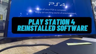 PS4 Reinstalled full software [upl. by Ahsykal]