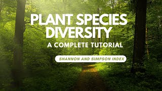 Plant Species Diversity using Shannon and Simpson IndexSoil and Bio Geography Practical [upl. by Roch]