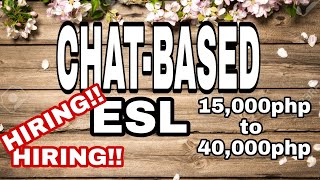 HIRING CHATBASED ESL TEACHER 2021  NONVOICE ACCOUNT  ONLINE ENGLISH TEACHER [upl. by Nnyrb]