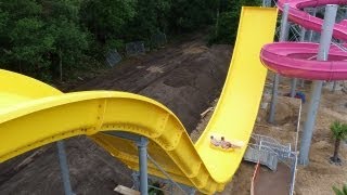 Aquaventura Hellendoorn  Wacky Wave  CRAZY HALFPIPE SLIDE [upl. by Rasec233]