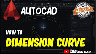 AutoCAD How To Dimension Curve [upl. by Moina]