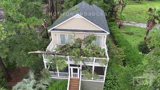 Possible tornado causes damage on Edisto Beach [upl. by Nannarb]