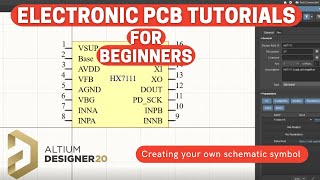 Altium Designer 20 Tutorials  How to create a schematic symbol [upl. by Oberheim789]