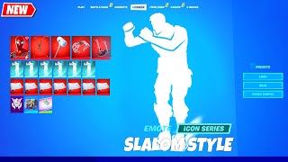 SLALOM STYLE Emote Fortnite HD シ [upl. by Nesyt]