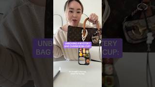 UNBOXING A MYSTERY BAG CHARM BOBA CUP✨ handbagcollection mysteryunboxingmysterybag [upl. by Incrocci]