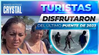 Turistas disfrutan del último puente de 2023  Noticias con Crystal Mendivil [upl. by Neemsay707]