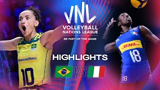 🇧🇷 BRA vs 🇮🇹 ITA  Highlights  Week 2  Womens VNL 2024 [upl. by Atiken]