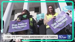 Gov DeSantis in Tampa to discuss abortion amendment on Florida ballot [upl. by Yeltnarb]