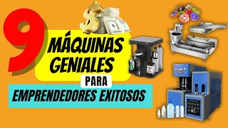 9 MÁQUINAS GENIALES para ¡EMPRENDEDORES EXITOSOS🤑🚀 [upl. by Jovi]