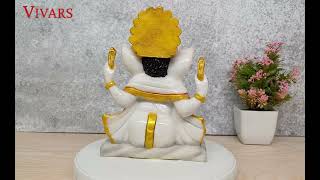 Lord Ganesha Marble Statue For Sell  VIVARS HOME checkout description For More Info [upl. by Eemaj]