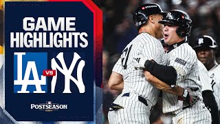 Dodgers vs Yankees World Series Game 4 Highlights 102924  MLB Highlights [upl. by Parette]