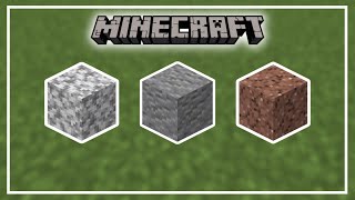 The Ultimate Guide to Granite Andesite and Diorite in Minecraft [upl. by Orgalim289]