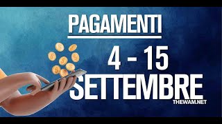 STATO PAGAMENTI INPS 415 SETTEMBRE NASPI REM RDC [upl. by Cissie]