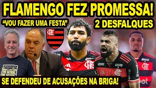 FLAMENGO FAZ PROMESSA PRA GABIGOL E SE DEFENDE DE BRIGA 2 DESFALQUES NO MENGÃO TREINOS DEFINIDOS [upl. by Ennazzus470]