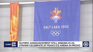 2034 announcement still sinking in as Provo celebrates Utahs next Winter Olympics [upl. by Saidel279]