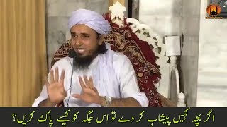 Agar Bachha kahi Peshab Karde To Us Jagah Ko Paak Kaise Kare Mufti Tariq Masood [upl. by Ailee]