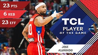 Jose Alvarado 23 PTS  TCL Player Of The Game  LTU vs PUR  FIBA OQT 2024 Puerto Rico [upl. by Malti]