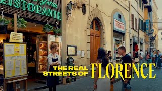 The Real Florence Italy Walking Tour  4K [upl. by Niahs]