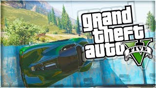 GTA 5 Funny Moments DEATH WALL With Zerkaa KSI Beh2inga TBJZL amp Vikkstar [upl. by Tekcirk198]