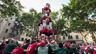 Castellers de Barcelona 4 de 7  Festes de Primavera de la Barceloneta 2024 [upl. by Lennad]