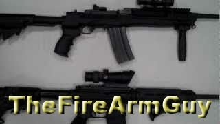 Ruger Mini14 amp AR15 Comparison  TheFireArmGuy [upl. by Ahgiela673]