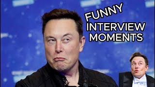 Elon Musk FUNNY interview moments [upl. by Albina368]