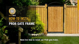 How to Install Pro Gate Frame PRO8  Nuvo Iron [upl. by Mcconaghy]