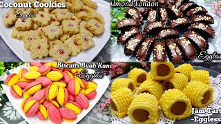 4 EASY EGGLESS BISCUITS RECIPES Deepavali recipes 🪔🪔🪔 [upl. by Davin]