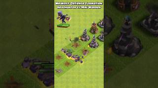 Headhunter Vs Mini Warden  Clash of Clans [upl. by Hanonew738]