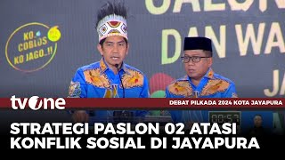 Redam Konflik Sosial di Jayapura Paslon 2 Nilai Pancasila Harus Ditanamkan Sejak DIni  tvOne [upl. by Enahs383]