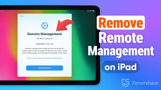 iPadOS 17  How to Remove Remote Management iPad After Restore 2024 [upl. by Enitnelav647]