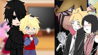 Boruto Time trevel arc react to Boruto  BoruSara  🥲👌🏻 [upl. by Nedi]