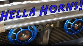 2015  2017 Subaru WRX Hella Supertone Horns Install [upl. by Atiugal966]