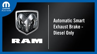 Automatic Smart Exhaust Brake  Diesel Only  How To  2024 Ram Heavy Duty Trucks [upl. by Ayanal]