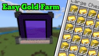 Easy Automatic Gold Farm  Minecraft 121 [upl. by Luthanen]