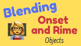 Phonological Awareness  Blending Onset and Rime  Australian Accent  Objects [upl. by Okiman]