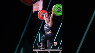 Mattie Rogers 🇺🇸 140kg  308lbs CampJ cleanandjerk weightlifting slowmotion [upl. by Zebulon]