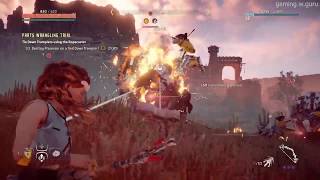 Horizon Zero Dawn How to Kill a Trampler Easily [upl. by Anairt]