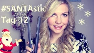 Locken mit dem Glätteisen  Tutorial  SANTAstic Tag 12 [upl. by Hurff]