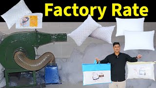 Micro Fiber Pillow Reliance Siliconized Conjugated Hollow Manufacturer in Panipat pillow fiber [upl. by Ttelrats]