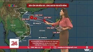 Quỹ đạo và cường độ bão Conson rất phức tạp khó lường  VTV24 [upl. by Spurgeon531]