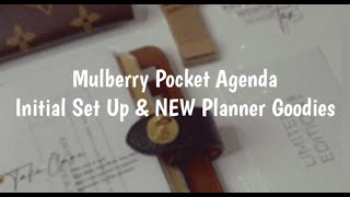 NEW Mulberry Postmans Lock Pocket Book Initial Set Up amp NEW Planner Supplies From Peige [upl. by Ylenats611]