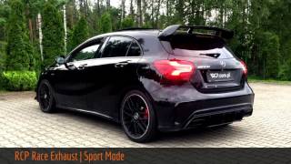 MercedesBenz A45 AMG  RCP Race TurboBack Exhaust [upl. by Yenahc756]