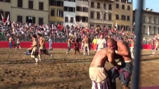 San Giovanni Florence June 24th Calcio Storico and Fireworks‬‏ [upl. by Eilac827]