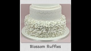 Ruffles  Blossom Flower Ruffle Frills Fondant Cake Decorating Techniques Tutorial  How to Make [upl. by Acinej963]